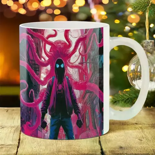 1pc Ceramic Mug 11oz - Insulated Travel Coffee Cup with Tentacle Design, Perfect for Bicycle Tea and More, Ideal Gift